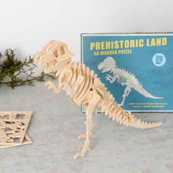 tyrannosaure puzzle 3d en bois