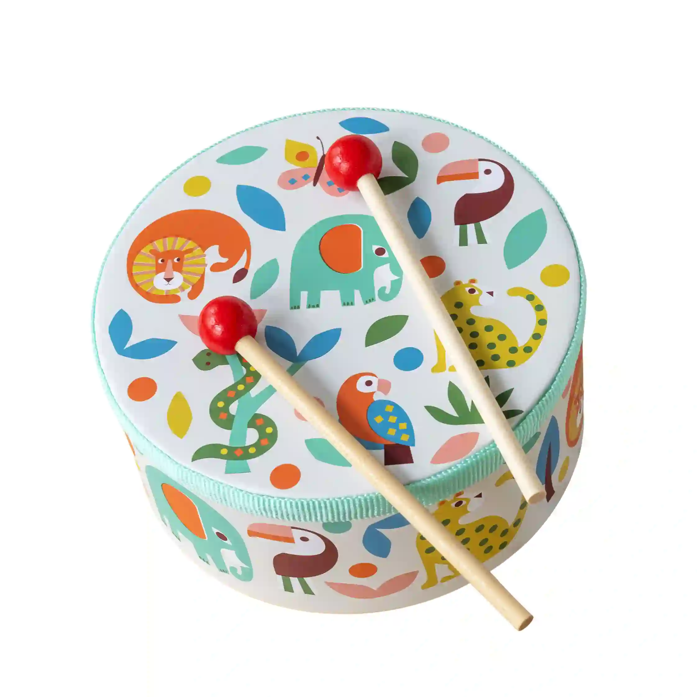 tambor con baquetas wild wonders