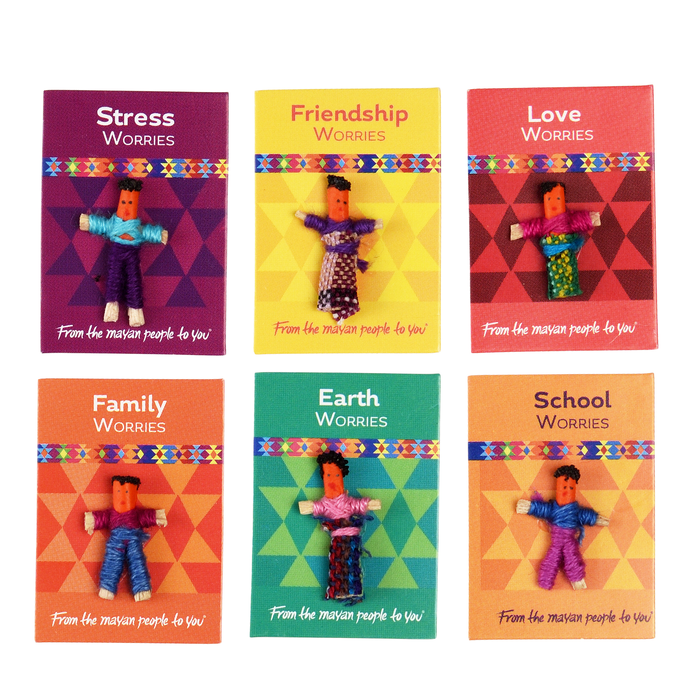 mini worry dolls - personalised worries (assorted)
