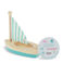 wooden sailboat