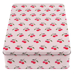 rectangular biscuit tin - little cherry