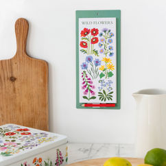 magnetische einkaufsliste wild flowers