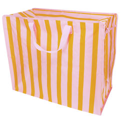 xxl-tasche – rosa/orange gestreift
