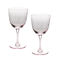 verres à vin gravés étoiles 250ml (lot de 2) - rose