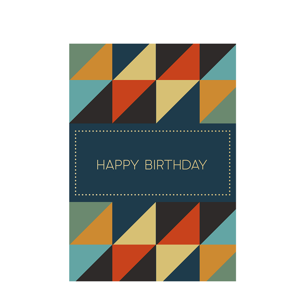 greetings card - geometric