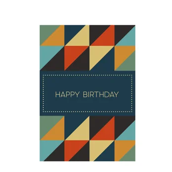 greetings card - geometric greetings card - geometric