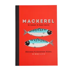 liniertes notizbuch a5 mackerel