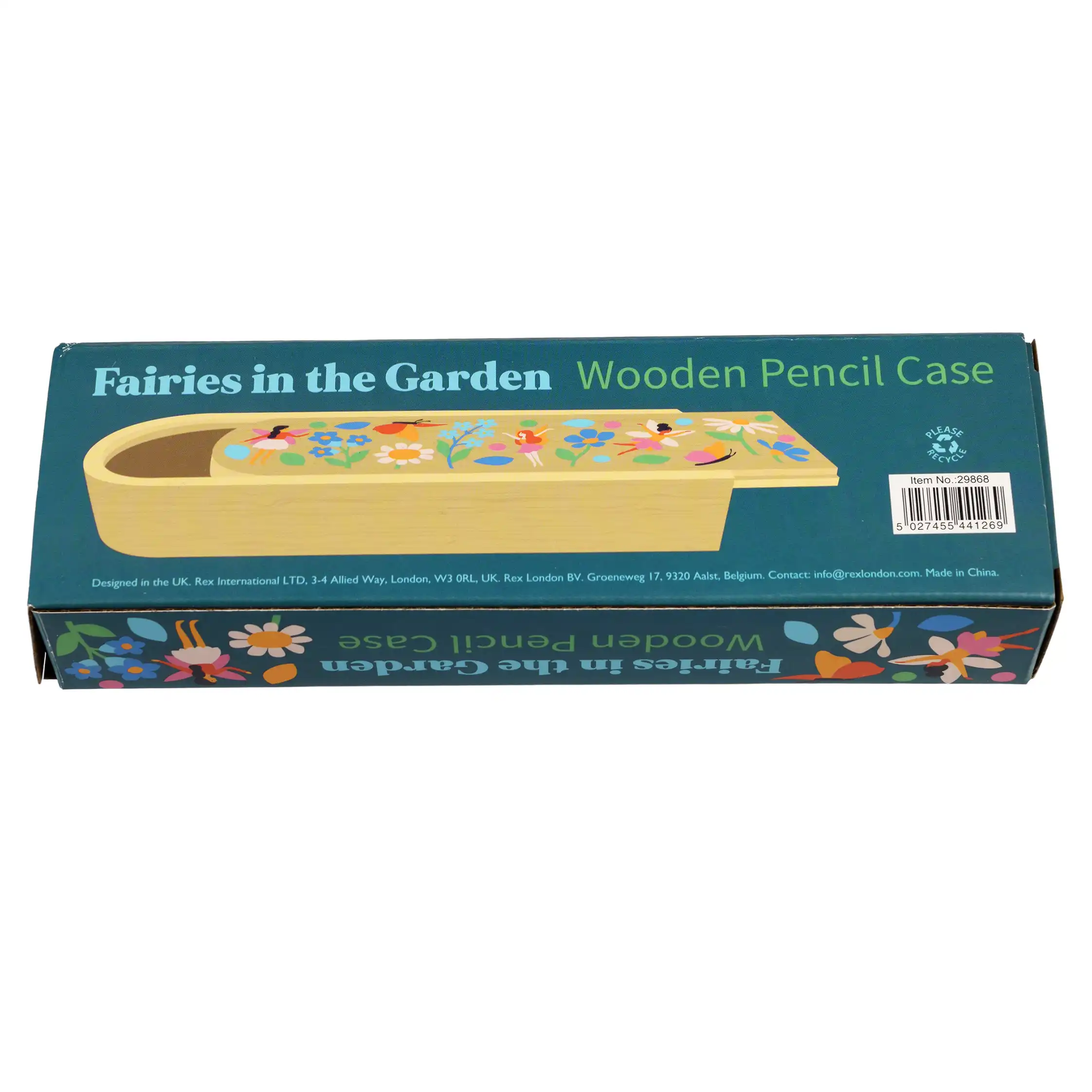 estuche de madera fairies in the garden