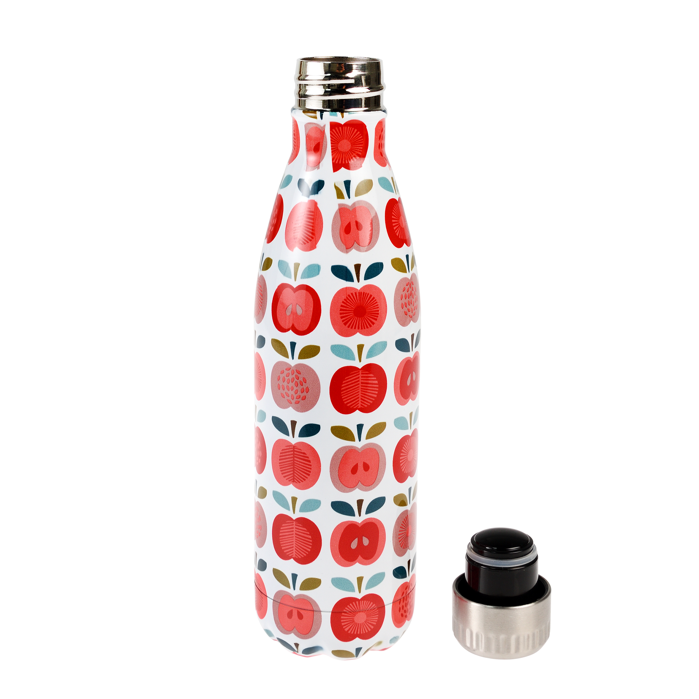 wasserflasche aus edelstahl 500ml vintage apple