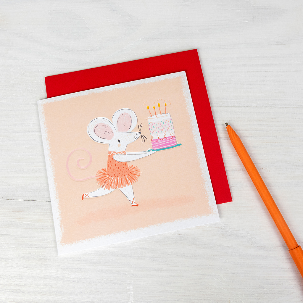 birthday card - mouse ballet