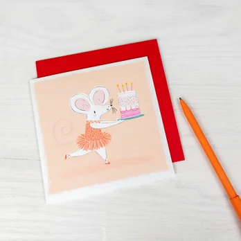 birthday card - mouse ballet birthday card - mouse ballet