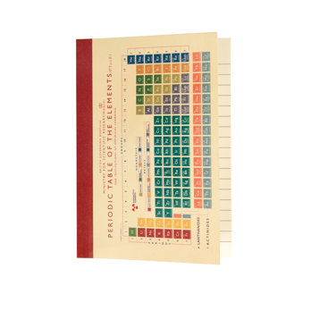 carnet de notes a6 periodic table