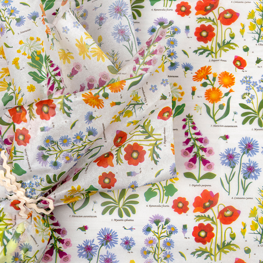 tissue paper (10 sheets) - wild flowers