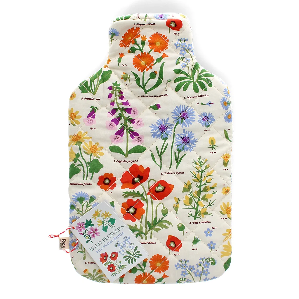 hot water bottle - wild flowers