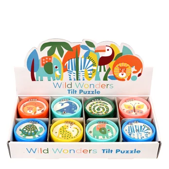 assorted tilt puzzles - wild wonders assorted tilt puzzles - wild wonders