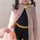children's glitter cape - light pink