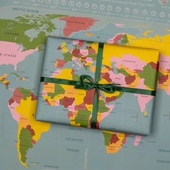 wrapping paper sheets - world map wrapping paper sheets - world map
