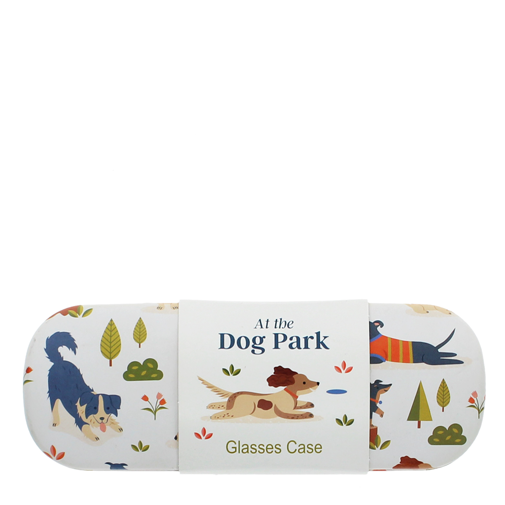 glasses case & cleaning cloth - dog park