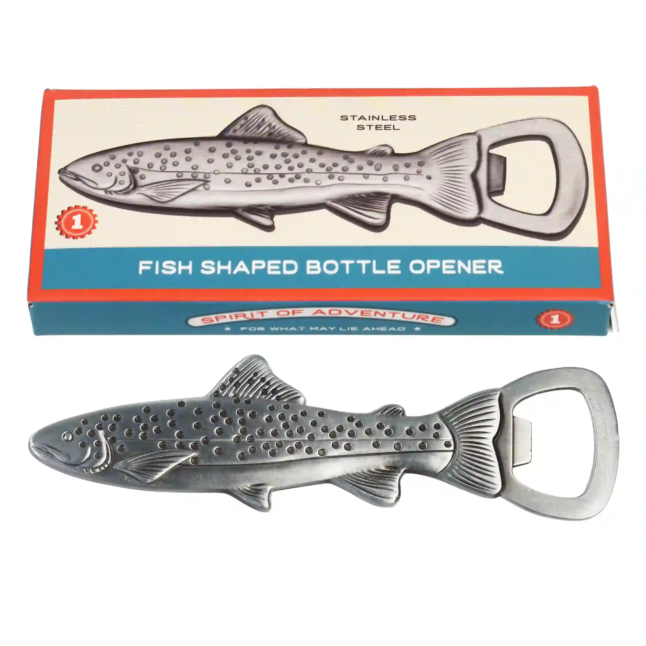 fish-shaped bottle opener - spirit of adventure