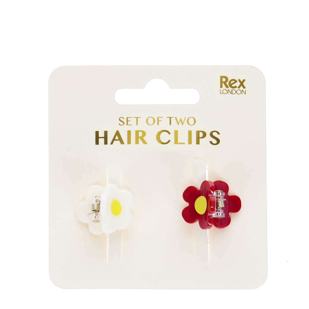 mini pinces à cheveux (lot de 2) - fleurs