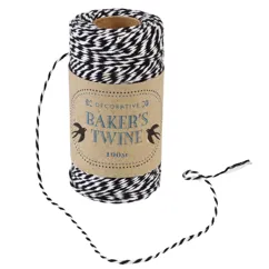 roll of twine (100m) - black and white roll of twine (100m) - black and white