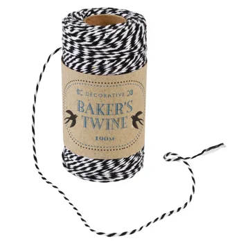 roll of twine (100m) - black and white roll of twine (100m) - black and white