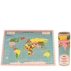 puzzle in der dose world map 