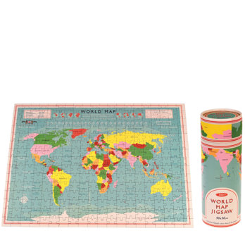 jigsaw puzzle in a tube (300 piece) - world map