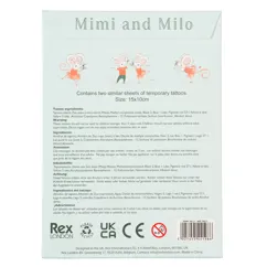 abwaschbare tattoos mimi and milo (2 bögen)