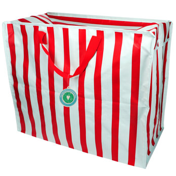 xxl-tasche – blau/rot gestreift