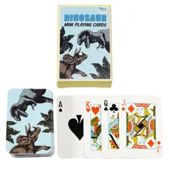 dinosaur mini playing cards - prehistoric land dinosaur mini playing cards - prehistoric land