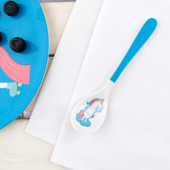 melamine spoon - magical unicorn
