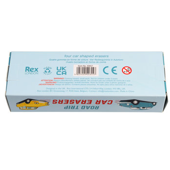 car erasers (set of 4) - road trip