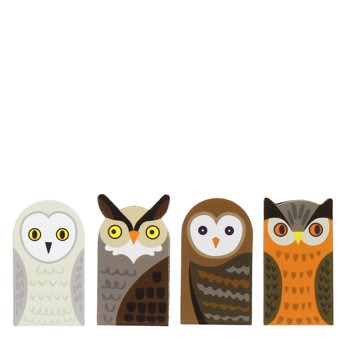 magnetic owl bookmarks (set of 4)