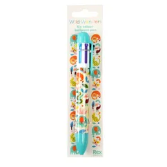 six colour pen - wild wonders six colour pen - wild wonders