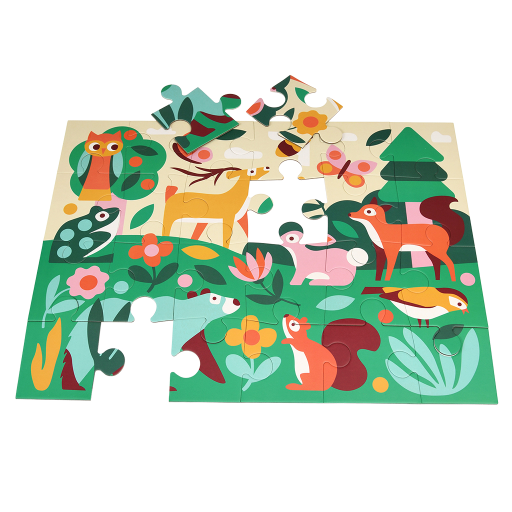 floor puzzle (24 pieces) - woodland
