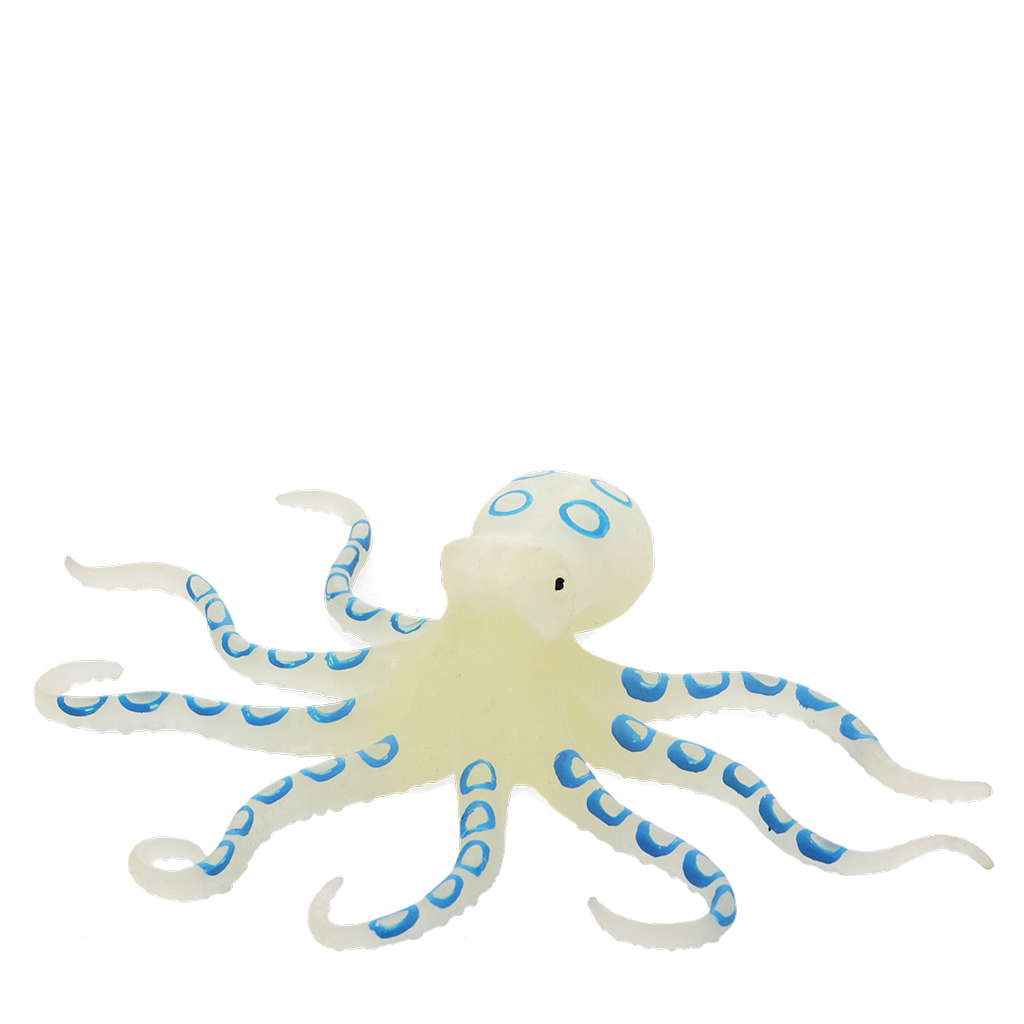 glow in the dark squishy toy - octopus