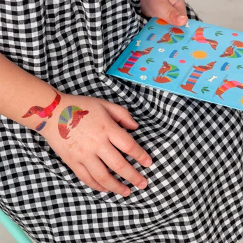 temporary tattoos - sunny sausage dog temporary tattoos - sunny sausage dog