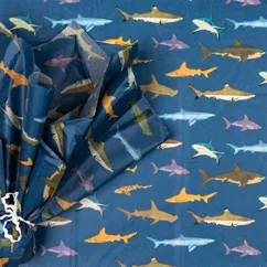 tissue paper (10 sheets) - sharks