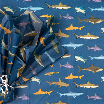 papier de soie sharks (10 feuilles)