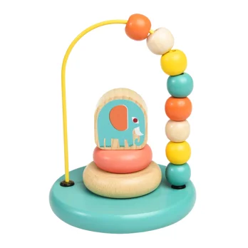 mini bead loop and stacker toy - wild wonders mini bead loop and stacker toy - wild wonders