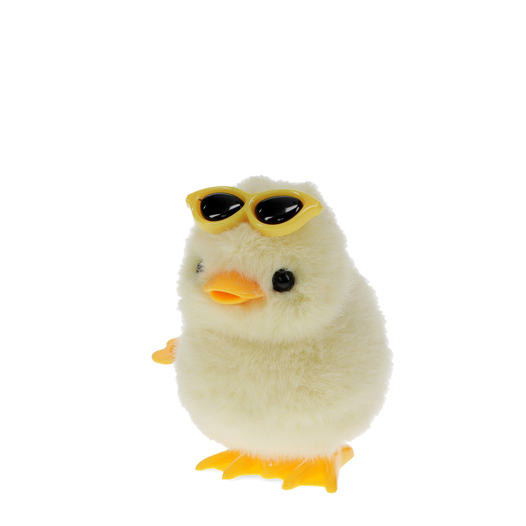 fluffy wind-up toy - duck