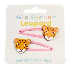 pinces à cheveux wild wonders leopard (lot de 2)
