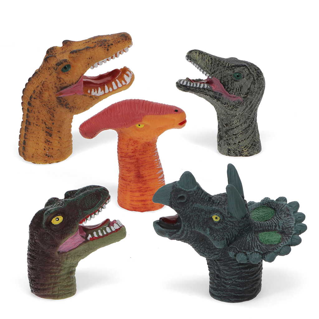 animal finger puppets (set of 5) - dinosaur