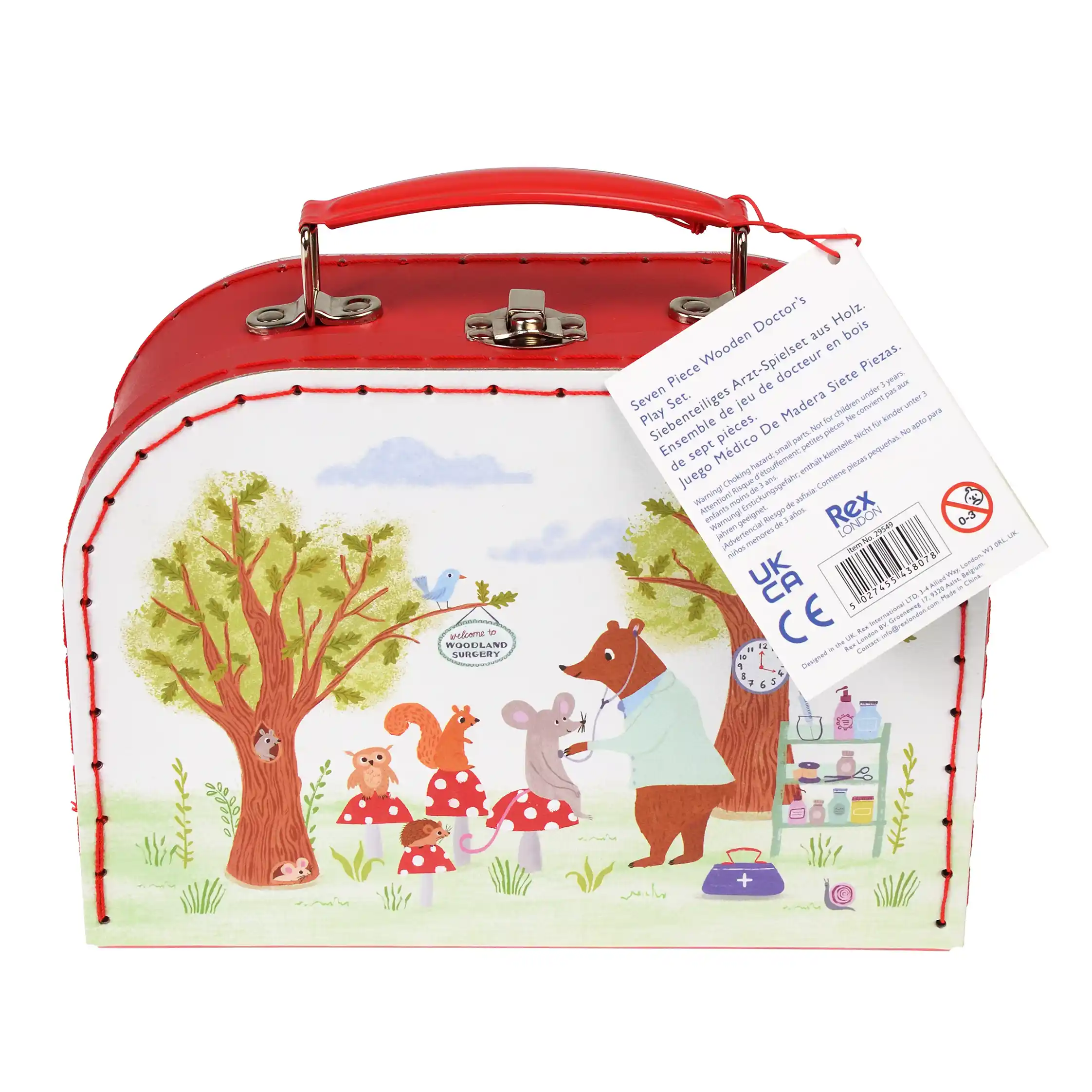 ensemble de jeu de docteur en bois woodland friends