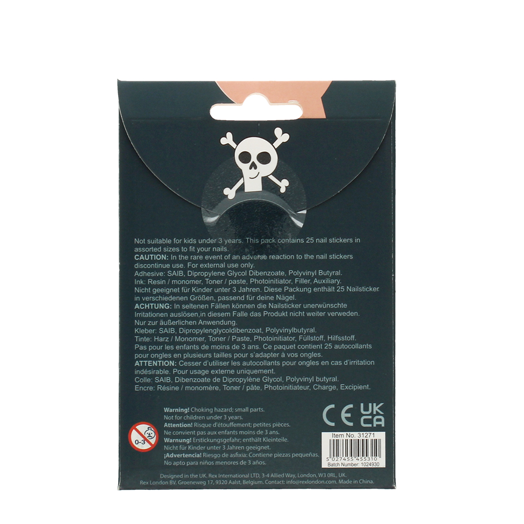 children's nail stickers - spooky