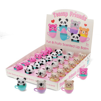 baume à lèvres parfumé mini baies (assortiment) - tasse animal friends