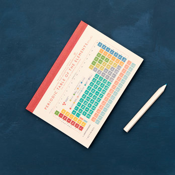 carnet de notes a6 periodic table