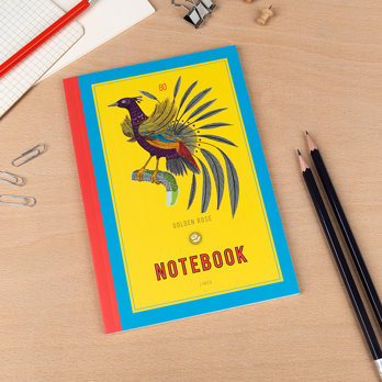 liniertes notizbuch a5 golden rose syrup