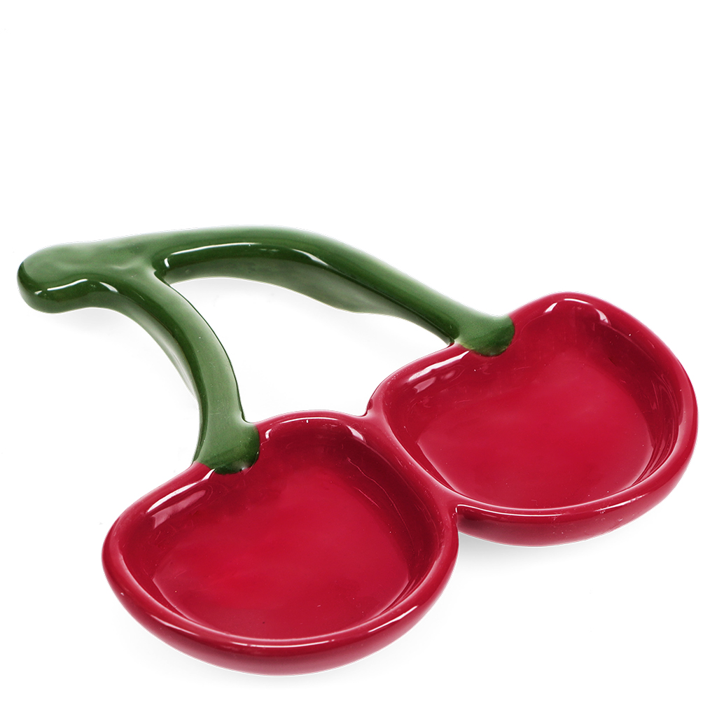 ceramic trinket dish - cherry